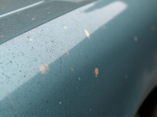 Stumpfer Autolack mit Wasserflecken